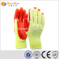 Sunnyhope T / C Latex Palm Coated luvas de exame luvas revestidas de látex